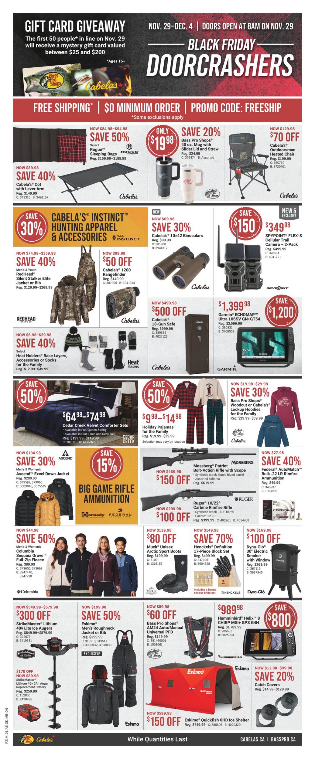 Cabela's & Bass Pro Flyer Black Friday November 29 December 4 2024