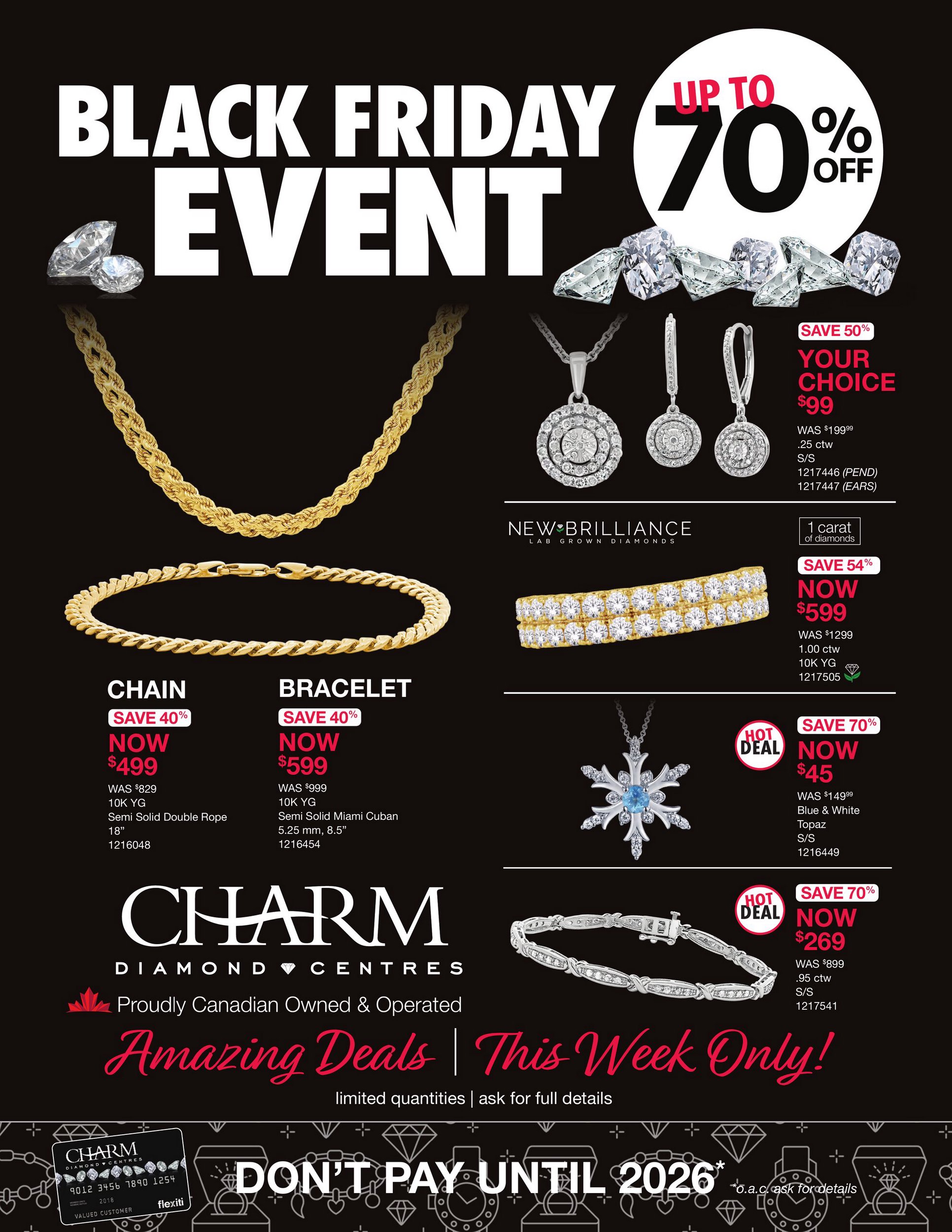 Charm Diamond Centres Flyer Black Friday November 26 December 4 2024