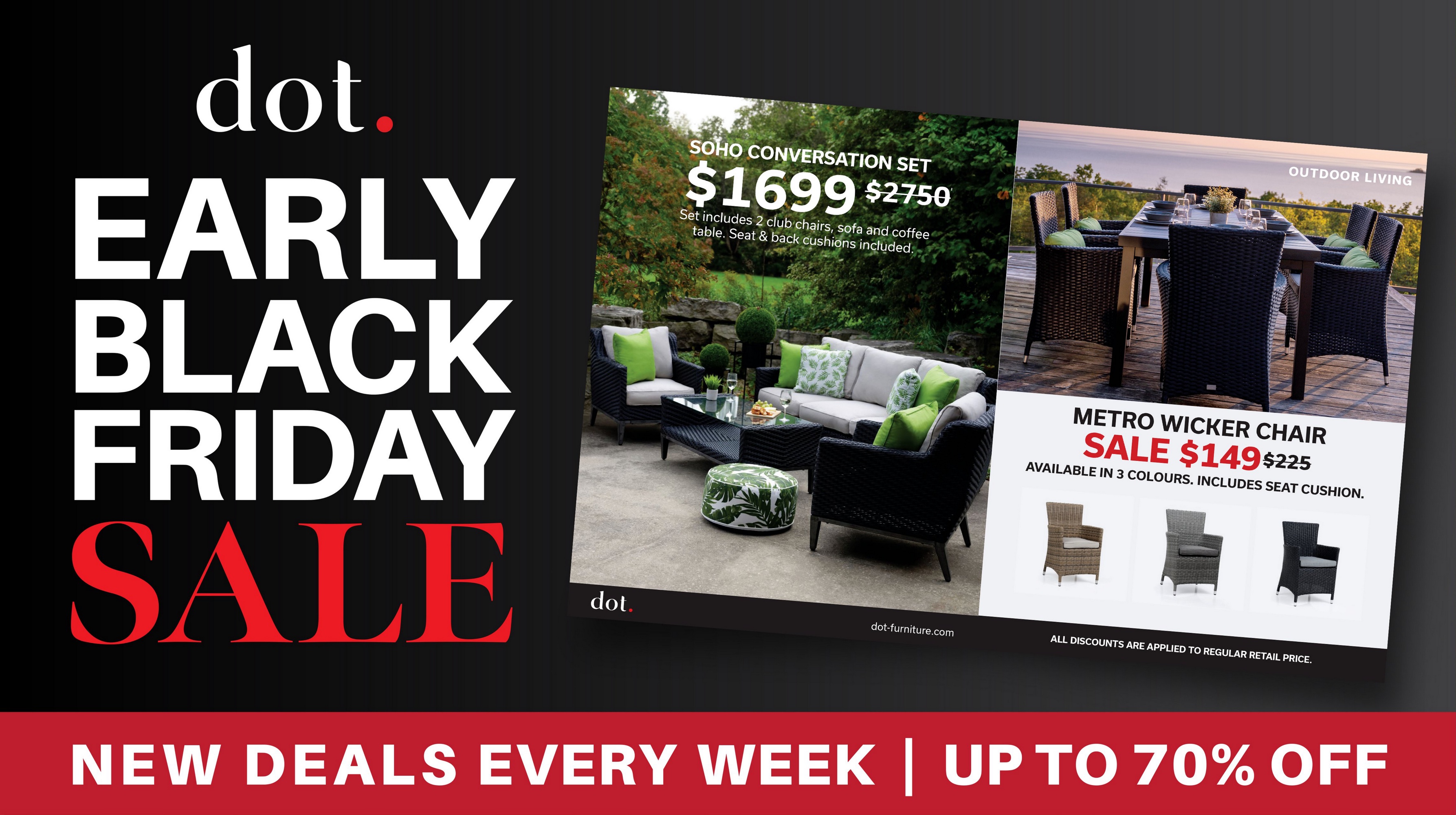 D.O.T. Furniture Flyer Black Friday November 8 18 2024