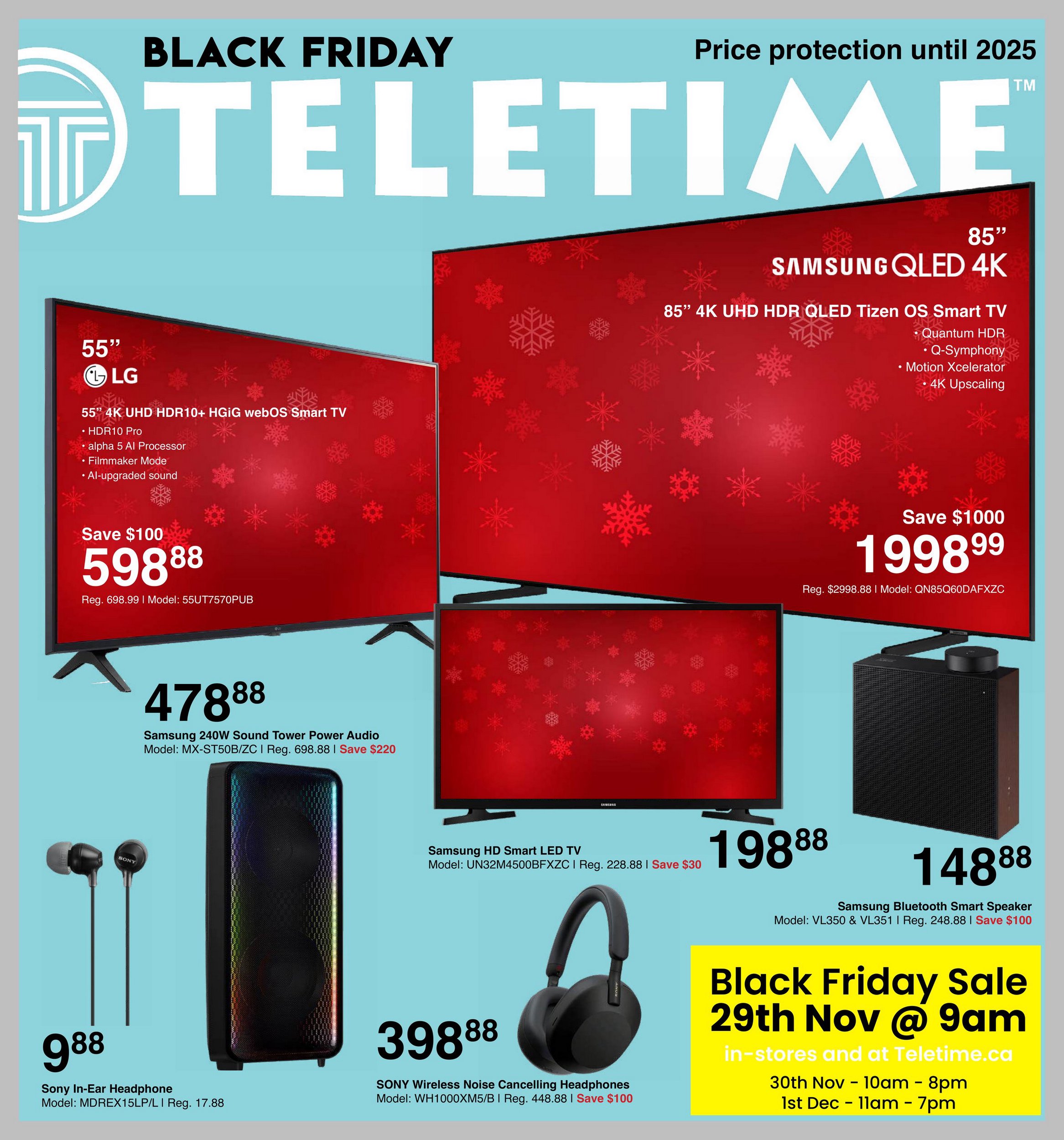 TeleTime Flyer Black Friday November 29 December 5 2024