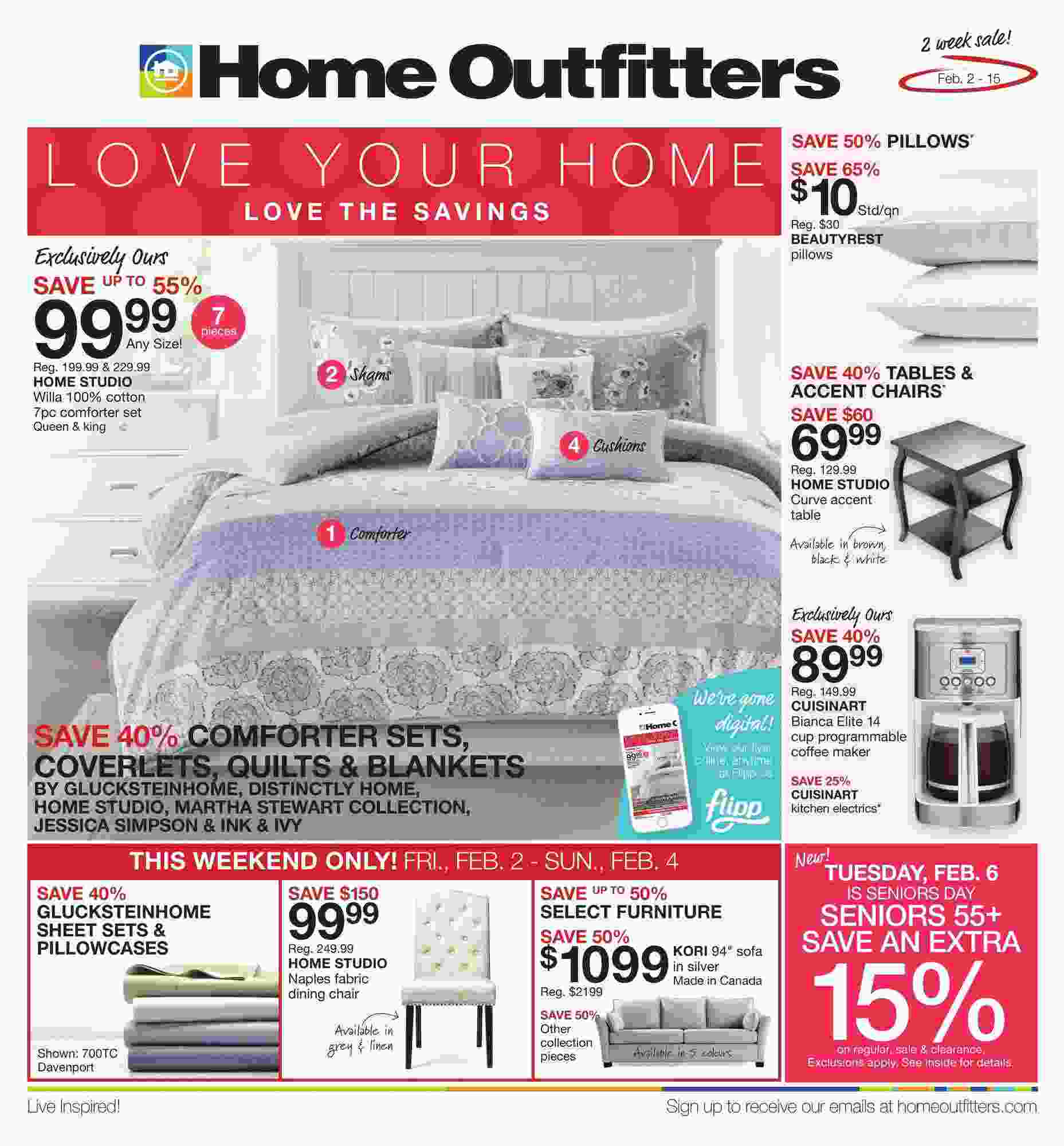 Home Outfitters Flyer On February 2 15 2018