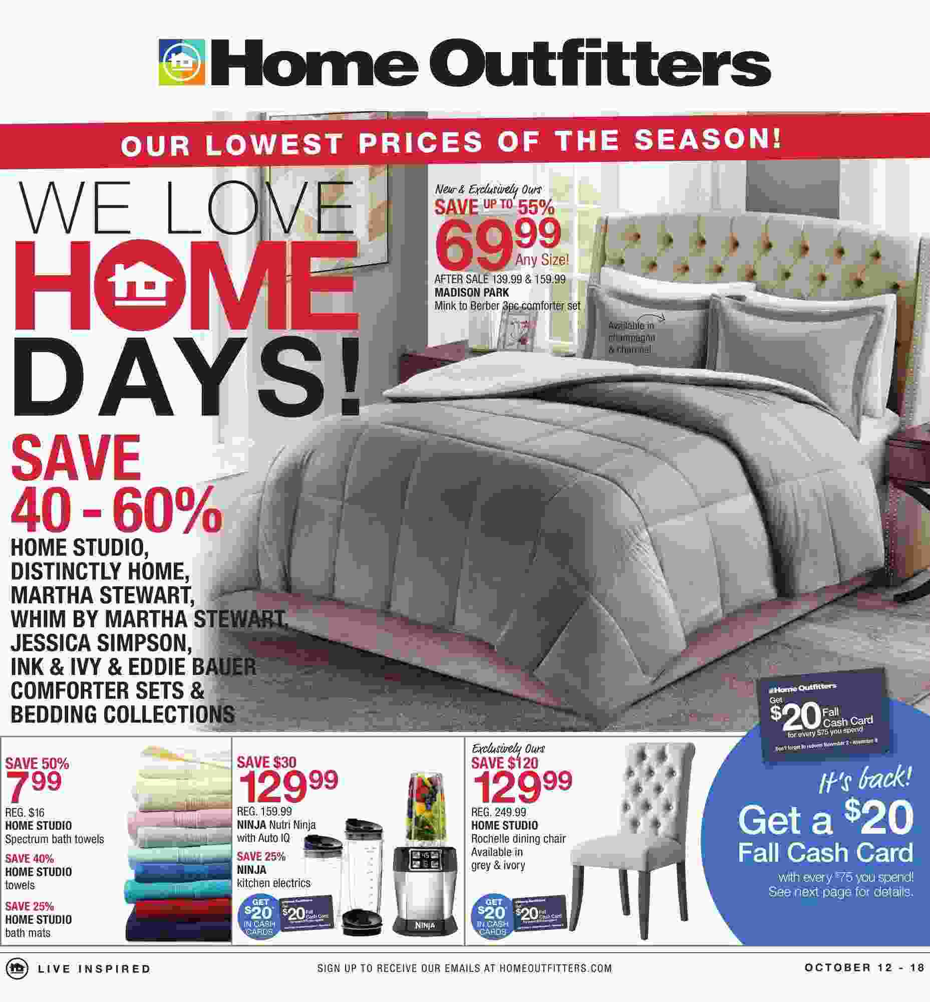 home outfitters bedding