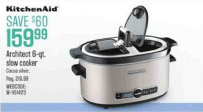 Sears Flyer KitchenAid Slow Cooker Mar 2016