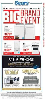 Sears Weekly Flyer 9 Mar 2016