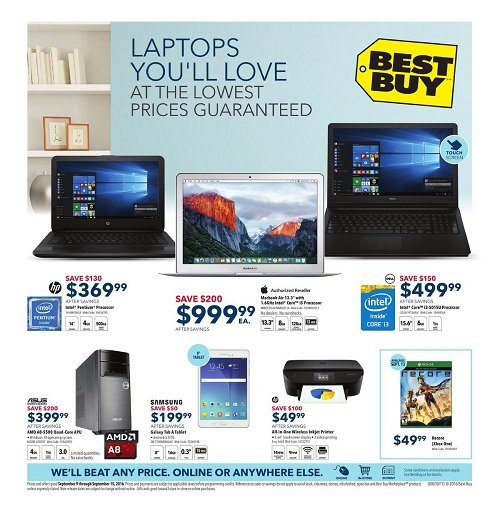 Best Buy Flyer Sep 9 - 15 2016