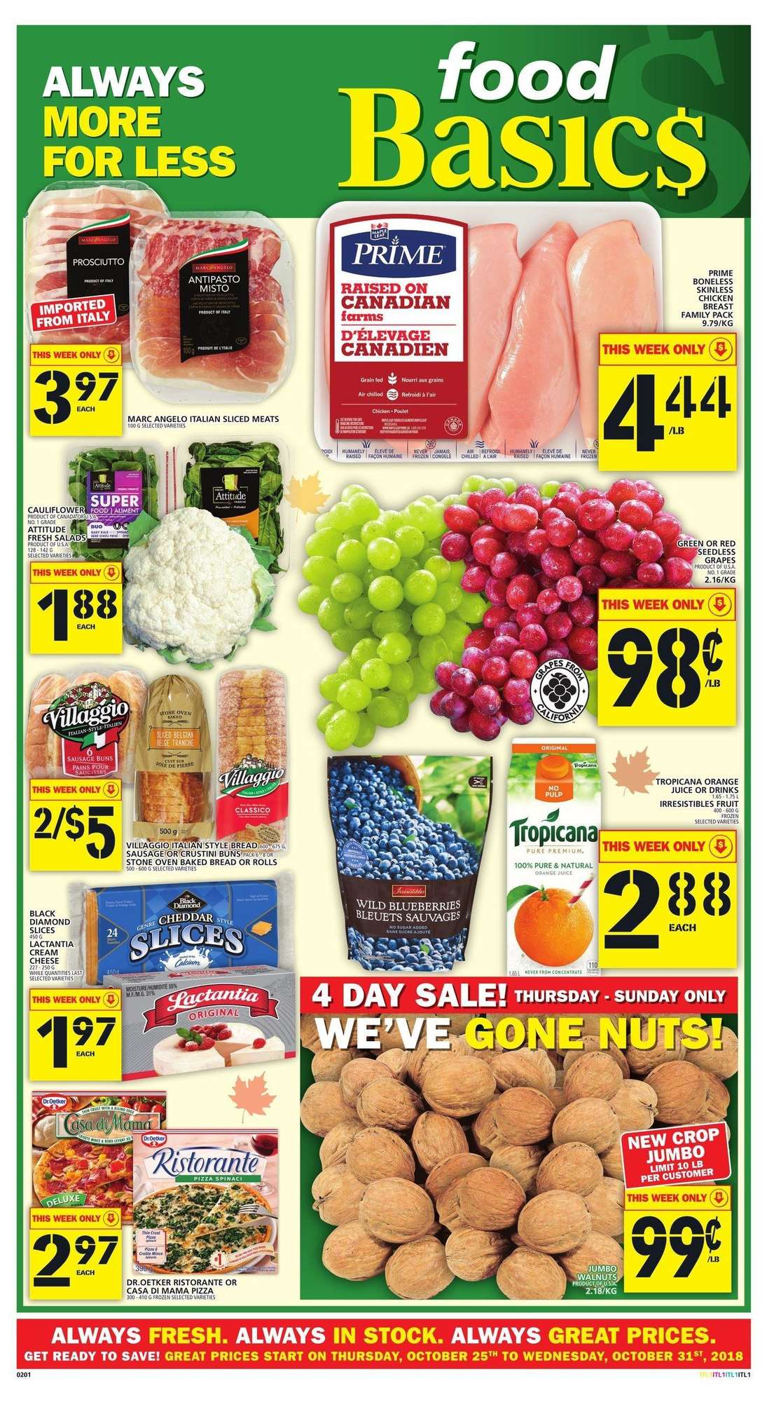 Food Basics Flyer Halloween Deals 28 Oct 2018