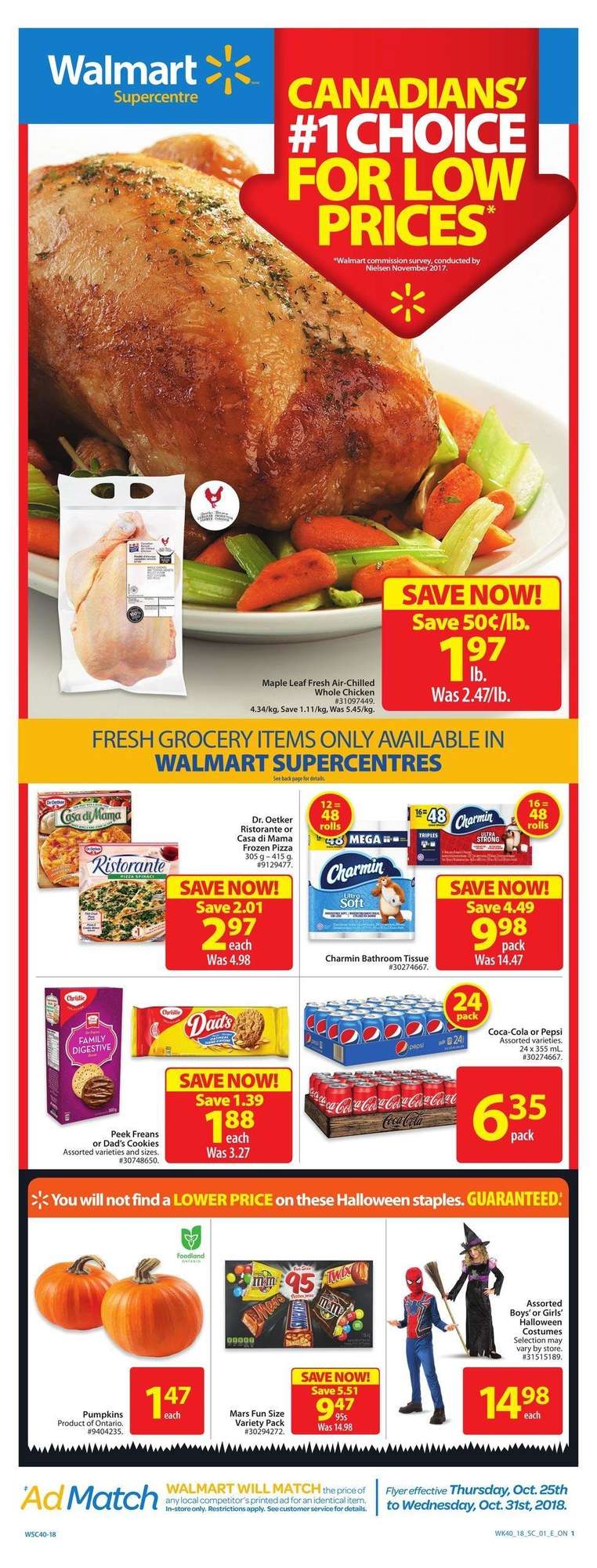 Walmart Flyer Halloween Deals 27 Oct 2018