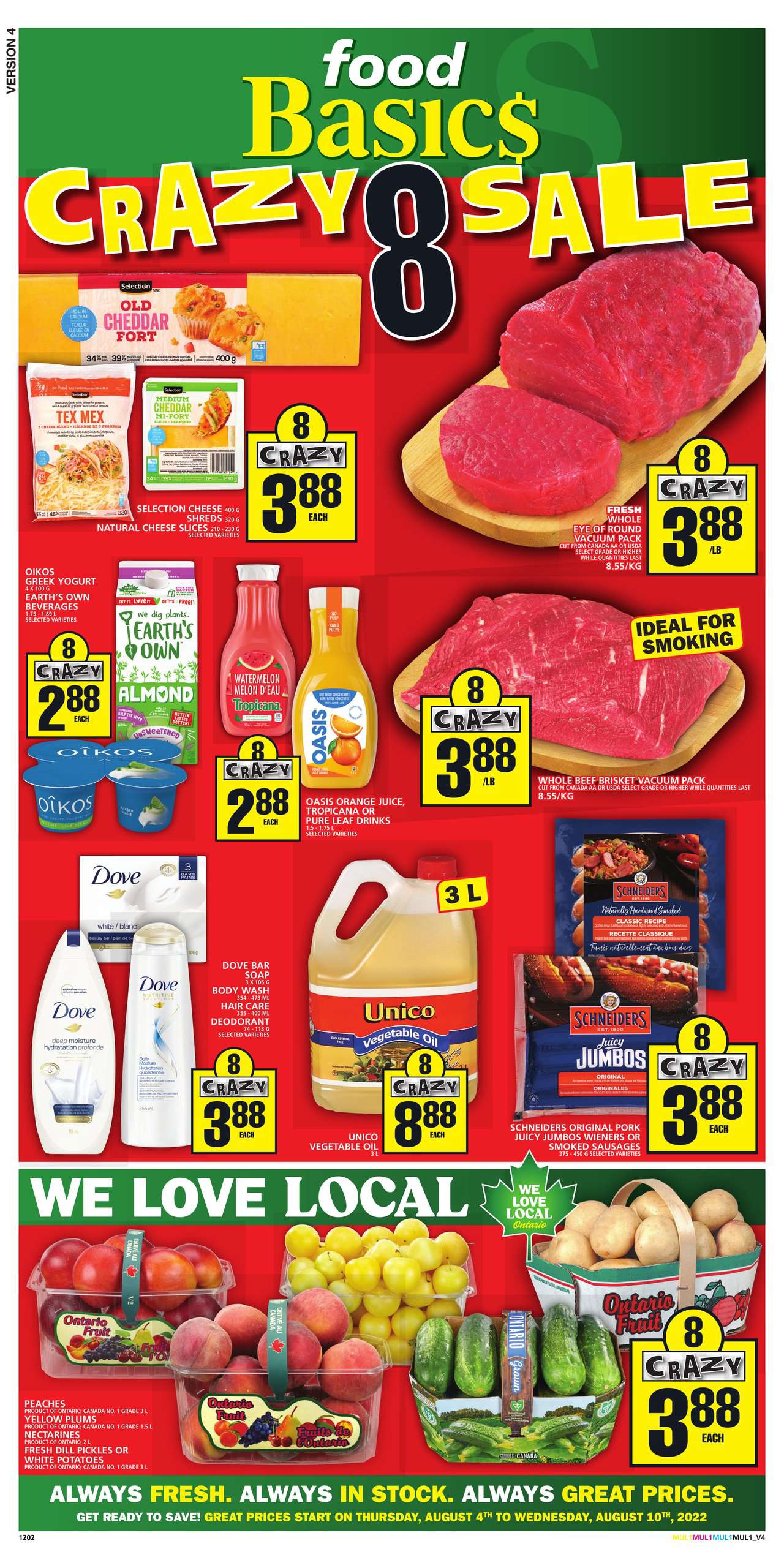 Food Basics Flyer Special Deals 3 Aug 2022 ONTARIO BEST OFFERS