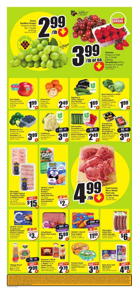 FreshCo Flyer Special Deals 27 Aug 2024