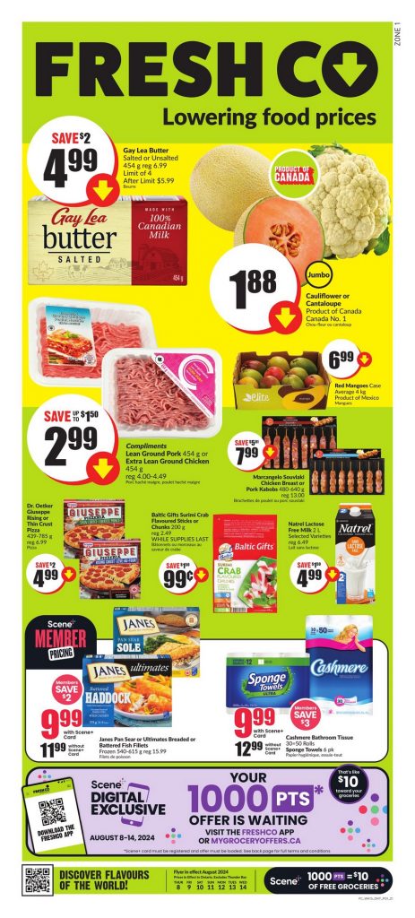 FreshCo Flyer Weekly Sale 9 Aug 2024