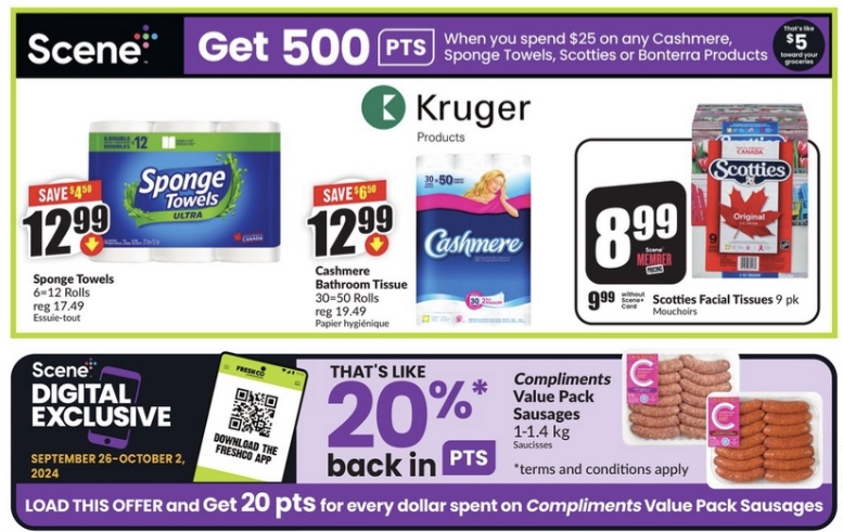 FreshCo Flyer Special Deals 27 Sept 2024