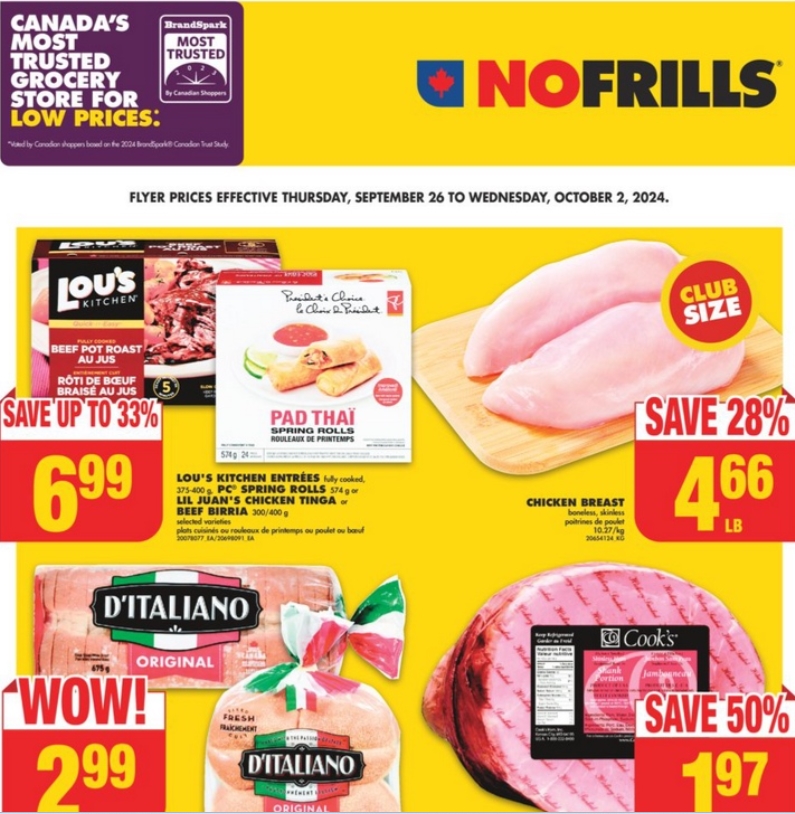 No Frills Flyer Special Deals 25 Sept 2024