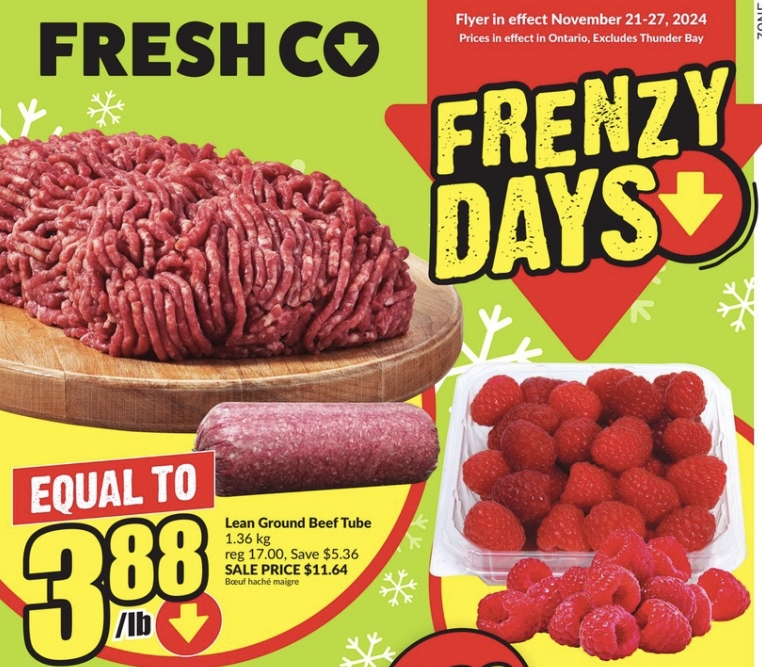 FreshCo Flyer Special Deals 20 Nov 2024 