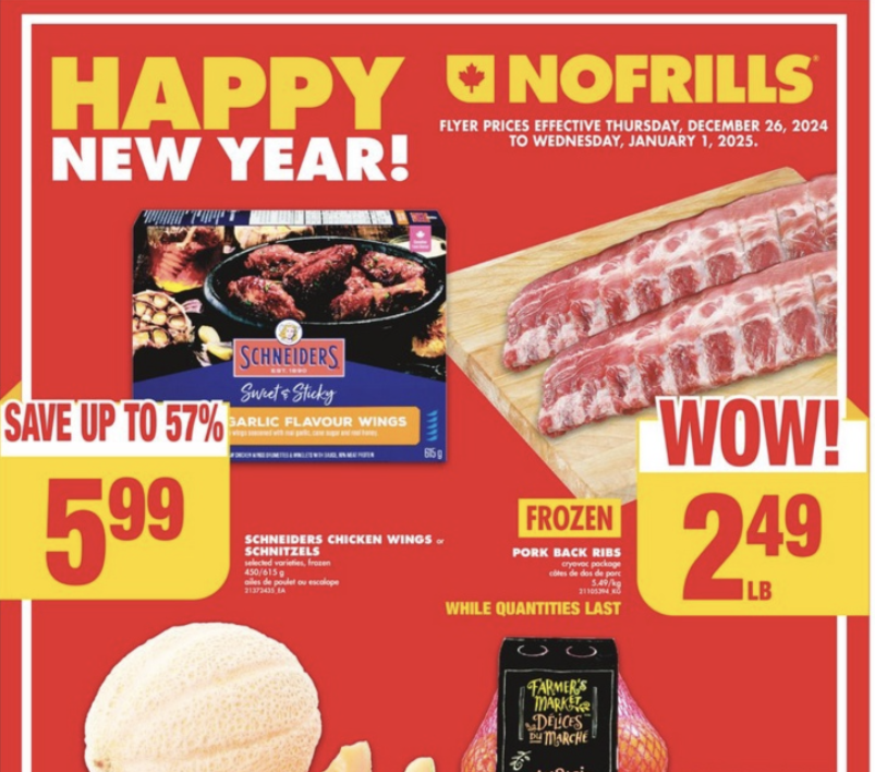 No Frills Flyer Special Deals 26 Dec 2024