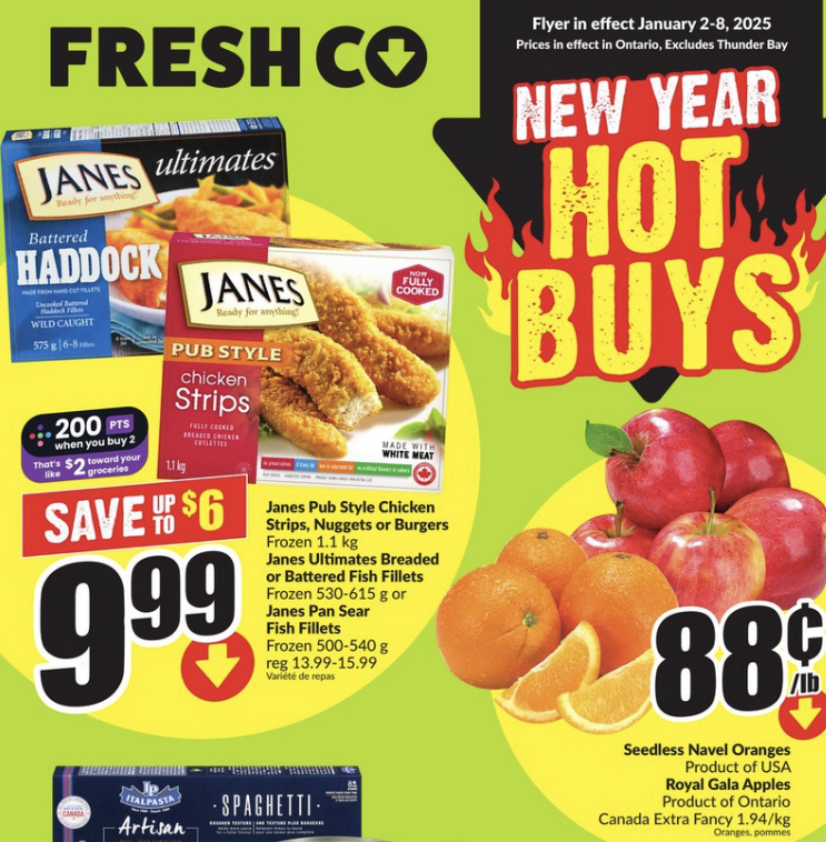 FreshCo Flyer Special Deals 1 Jan 2025