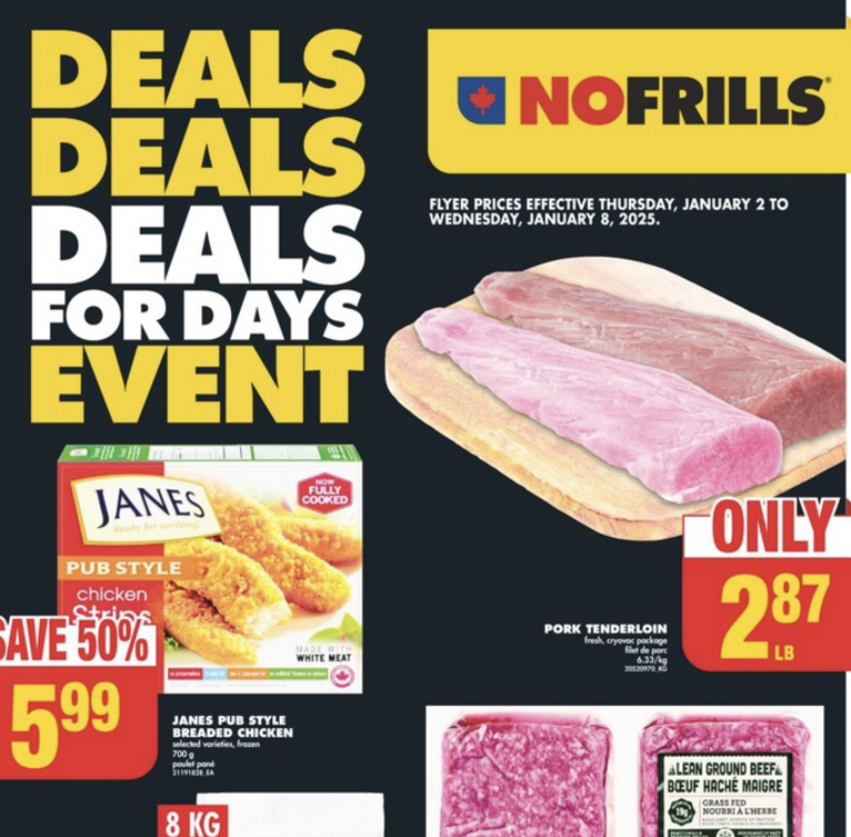 No Frills Flyer Weekly Deals 1 Jan 2025